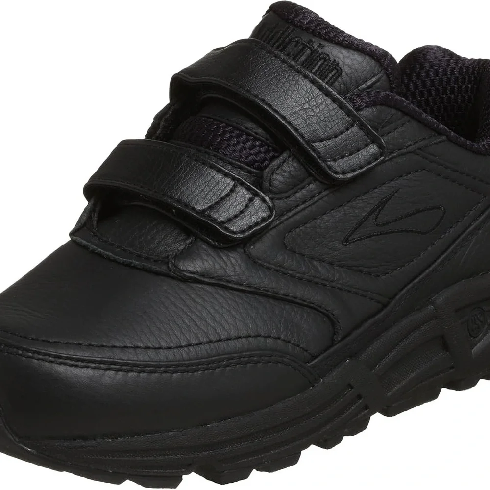 🖤NEW BROOKS ADDICTION WALKER V STRAP WALKING BLACK SHOES 8.5 2E 8.5 EXTRA WIDE - Picture 2 of 11